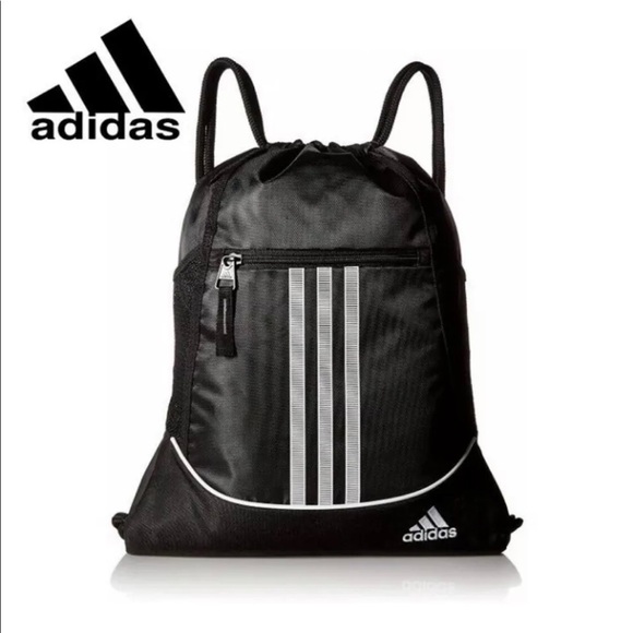 NWT Black Adidas Alliance II Drawstring Backpack - Picture 1 of 5